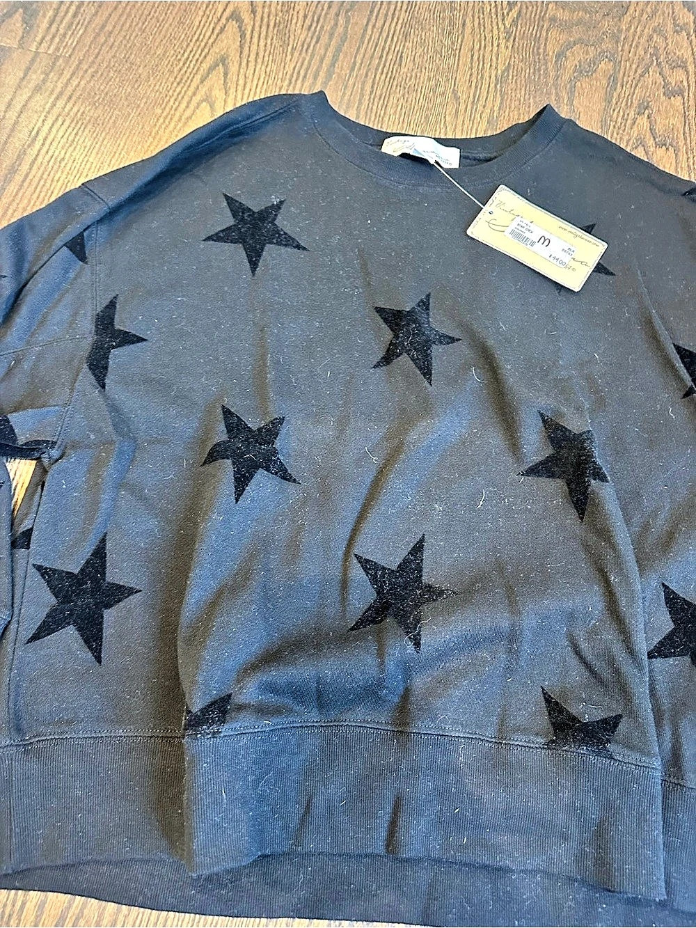 Vintage Havana Star Print Sweatshirt Size Medium NWT